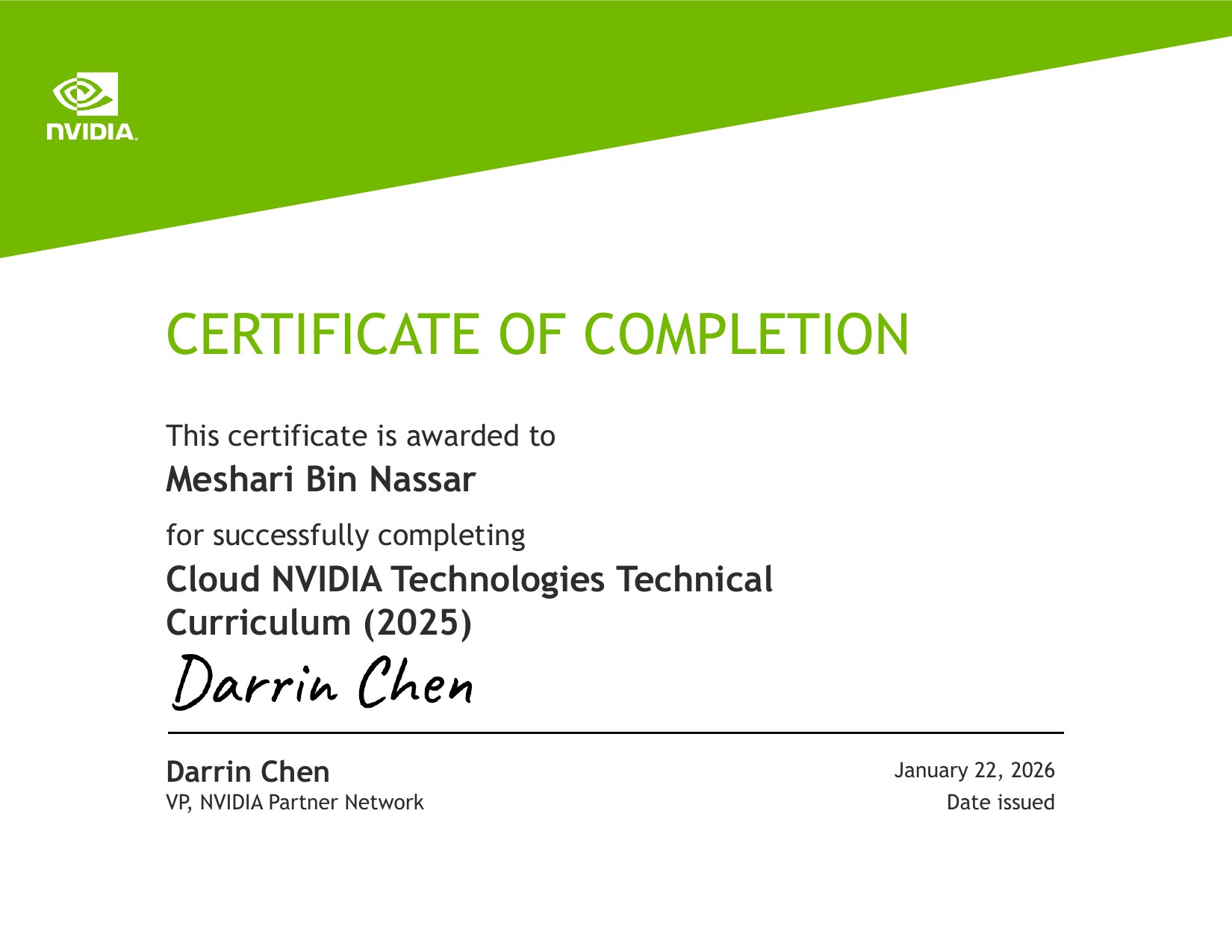 NVIDIA Cloud Technologies course preview