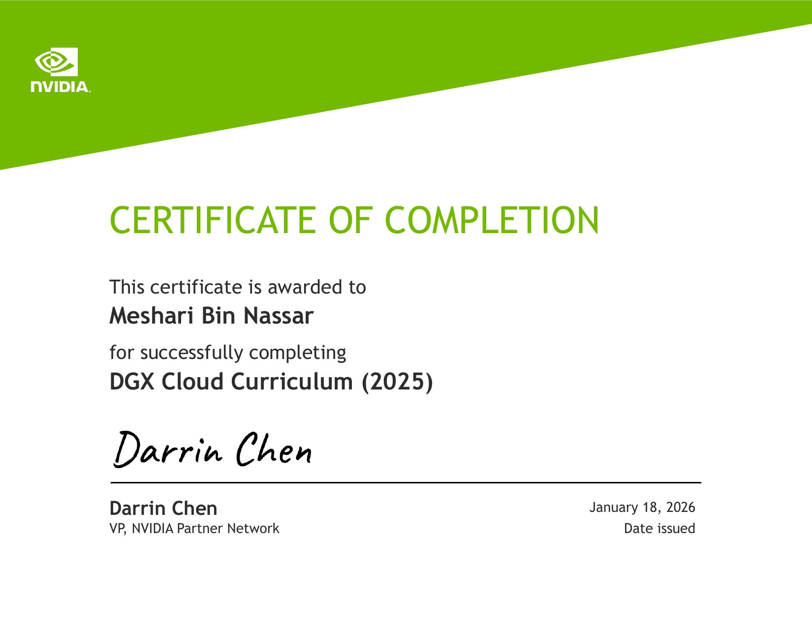 NVIDIA DGX Cloud Curriculum preview
