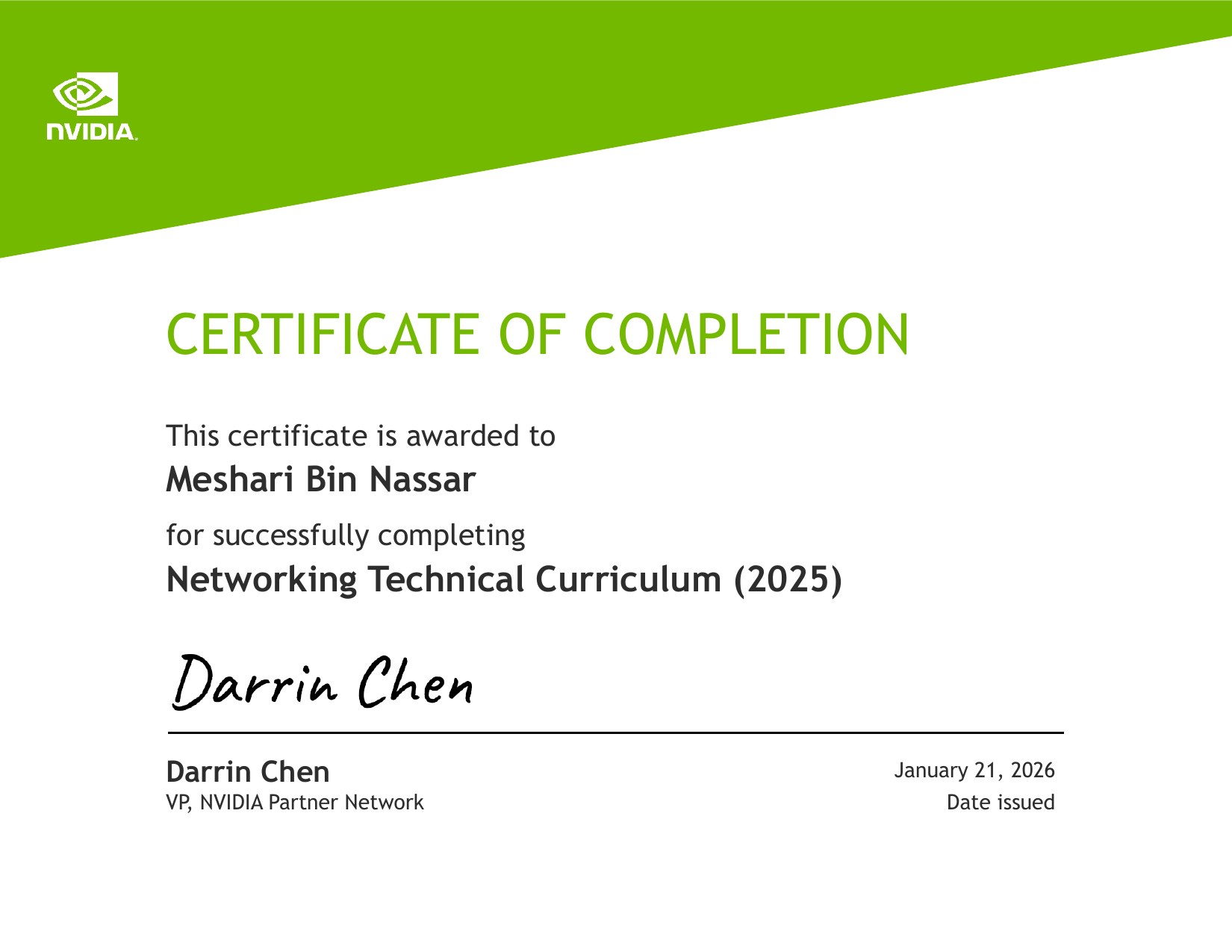 NVIDIA Networking Technical Curriculum preview